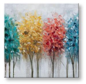 Malovaný nástěnný obraz STROMY 1 díl 60x60 cm CWF1717HE1