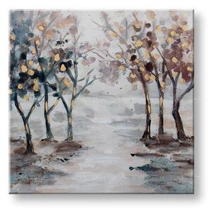 Malovaný nástěnný obraz STROMY 1 díl 60x60 cm CWF1327HE1