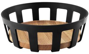 Eva Solo Černý bambusový košík na pečivo Nordic Kitchen 22 cm