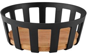 Eva Solo Černý bambusový košík na pečivo Nordic Kitchen 25 cm