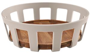 Eva Solo Béžový bambusový košík na pečivo Nordic Kitchen 22 cm