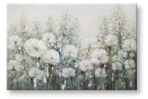 Malovaný obraz na stěnu KVĚTINY 1 díl - 120x80 cm - 120×80 cm / Klasický 2 cm