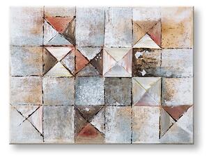 Malovaný obraz na stěnu ABSTRAKT 1 díl - 80x60 cm - 80×60 cm / Klasický 2 cm