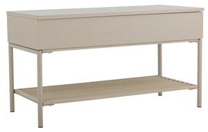 Bloomingville Béžová lakováná lavice Aveline 80 cm s úložným prostorem
