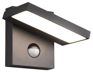 TRIO 226369142 HORTON venkovní nástěnné svítidlo LED 8W/1000lm 3000K IP54 antracit pohybový senzor