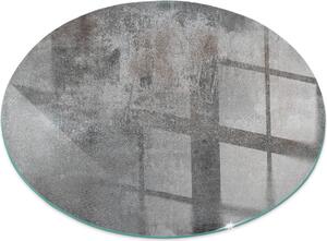 Sklenný podlahový panel pro Fi 100 cm - Sklenný krbový panel - Sklenný krbový panel - Ochranné sklo - Ochranný panel proti jiskrám - Sklenný podlahový panel proti ohni - Tepelná ochrana - Ochrana podlahy ze skla - Surová povrchová struktura