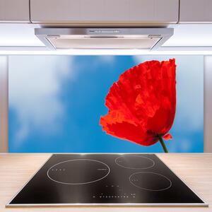 Kuchyňský skleněný panel Tulipán 140x70 cm