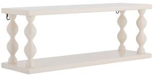 Bloomingville Bílá lakovaná nástěnná police Salino 60 × 17 cm