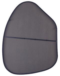 Nástěnné kovové zrcadlo 70 x 92 cm černé PUTEAUX