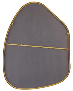 Nástěnné kovové zrcadlo 70 x 92 cm zlaté PUTEAUX