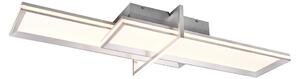 TRIO 672110505 CHARLESTON stropní svítidlo LED 1x22W/2600lm+1x12W/1600lm 3000K broušený hliník