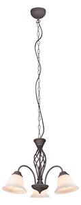 TRIO 101000324 RUSTICA závěsné svítidlo D550mm 3xE14 rezavá