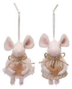 Závěsná dekorace Mouse Beige - set 2 ks Wikholm Form