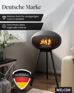 Bioetanolový krb a krb Copenhagen | etanolový krb v erné barv | bezpenostní hoák s certifikátem