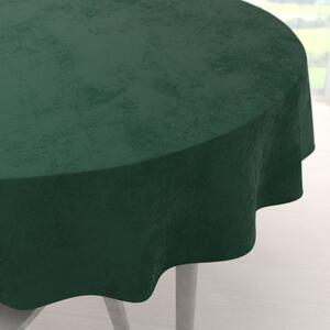 Biante Sametový kulatý ubrus Velvet Premium SVP-040 Lesní zelená Ø 100 cm