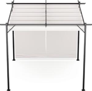 Blumfeldt Blumfeldt Pantheon Wall Pergola, nástnná pergola, 3 x 3 m, prákov lakovaná ocel, odolná vi povtrnostním vlivm