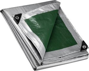 Nepromokavá plachta Wiltec zelenoedá, nepromokavá plachta s oky 4 x 3 m, PE plachta 120 g/m², zahradní plachta odolná proti UV záení, robustní ochranná plachta