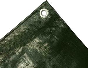 Krycí plachta, vododolná, 280 g/m², zelená, UV stabilizovaná, pevná, 4 x 5 (20m²)