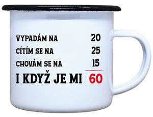 Plecháček k narozeninám Je mi 60 Objem: 330 ml