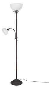 TRIO R46322024 COUNTRY stojací lampa 1xE27, 1xE14 rezavá, alabastrová