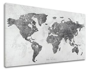 Obraz na plátně MAPA SVĚTA
