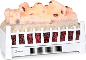 Elektrický krb Klarstein, elektrické ohívae do obývacího pokoje a interiéru, elektrický krb s LED plameny, krb s ovládáním pomocí aplikace, ventilátorový ohíva s asovaem, nastavitelný termostat, ohíva 1800 W