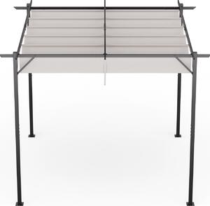 Blumfeldt Blumfeldt Pantheon Robust Pergola, 3x3 m, prákov lakovaná ocel, odolná vi povtrnostním vlivm