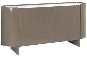 Bizzotto Hnědošedá komoda Otilia 160 x 45 cm s keramickou deskou