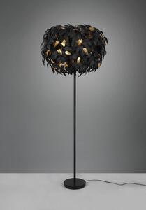TRIO Reality R40463032 LEAVY stojací lampa V1800mm D700mm 3xE14 černá matná