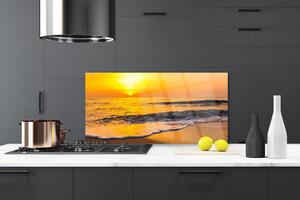 Kuchyňský skleněný panel Moře Krajina 100x50 cm