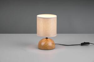 TRIO Reality R50351035 LUCI stolní lampička V230mm 1xE14 imitace dřeva, béžová