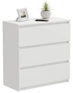 Komoda - 60x77x37 cm - bílá - se zásuvkami - prostorná - stabilní - snadná montá