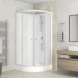 Sprchový box form&style COOKS 85x85x195 cm dekor skla transparentní barva profilu bílá