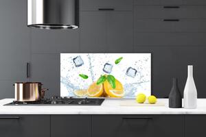 Kuchyňský skleněný panel Citron Kostka Ledu Kuchyně 100x50 cm