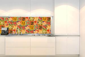 DIMEX | Fototapeta do kuchyně Malované kachličky KI-180-166 | 180 x 60 cm | vícebarevná