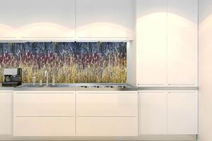 DIMEX | Fototapeta do kuchyně Zimní rákos KI-180-170 | 180 x 60 cm | vícebarevná