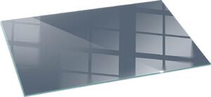 Sklenný podlahový panel 100x50 cm - Krbový panel ze skla - Krbový panel ze skla - Ochranné sklo - Ochranný panel proti jiskrám - Sklenný podlahový panel proti ohni - Tepelná ochrana - Ochrana podlahy ze skla - Barva tmav modrá