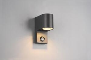 TRIO 214260142 ROYA exteriérové nástěnné svítidlo se senzorem 1xGU10 IP44 antracit