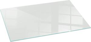 Sklenná podkladová deska pro 120x60 cm - kamna - krbová deska sklenná - ochranné sklo - ochranná deska proti jiskrám - sklenná podkladová deska ohnivzdorná - ochranná deska proti teplu - ochranná sklenná podkladová deska - barva edá