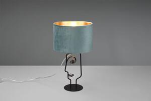 TRIO Reality R51211015 SULTAN stolní lampa V420mm 1xE27 černá, zelenkavá