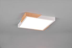 TRIO Reality R67191131 META stropní svítidlo SMD LED 310x310mm 20W/2400lm 3000K bílá matná, imitace dřeva, switchdimmer