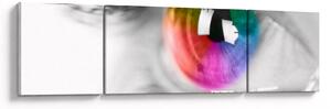 Obraz - Oční duhovka (170x50 cm)