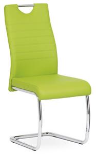 Autronic DCL-418 LIM - Jídelní židle koženka zelená / chrom