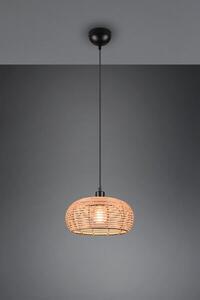 TRIO 312200136 INGA závěsné svítidlo 1xE27 D290mm černá matná, prírodná