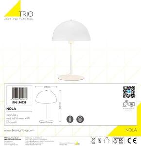 TRIO 506290131 NOLA stolní lampička 1xE27 V450mm bílá