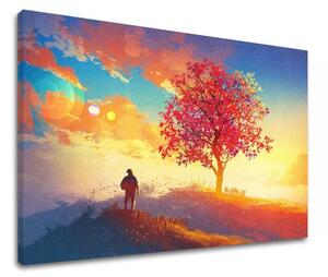 Obraz na stěnu ZÁPAD SLNKA_048-11 80X120 cm