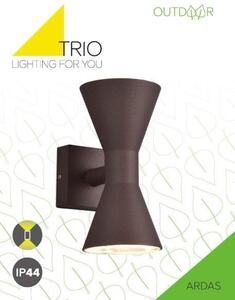 TRIO 212560224 ARDAS venkovní nástěnné svítidlo 2xGU10 IP44 rezavá