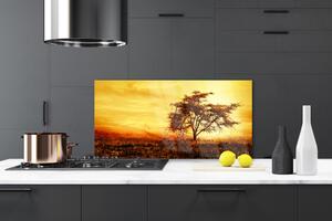Kuchyňský skleněný panel Strom Příroda 140x70 cm