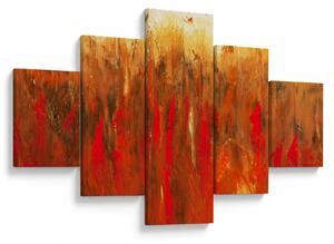 Obraz malované abstrakce (125x70 cm)
