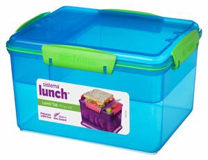 Sistema Box na oběd Lunch Tub se 4 oddíly 2,3l Barva: modrá